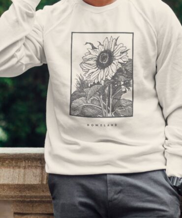 Sunflower print sweatshirt