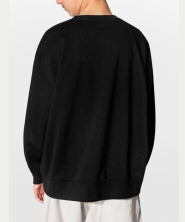 Black Sweatshirt showing back view