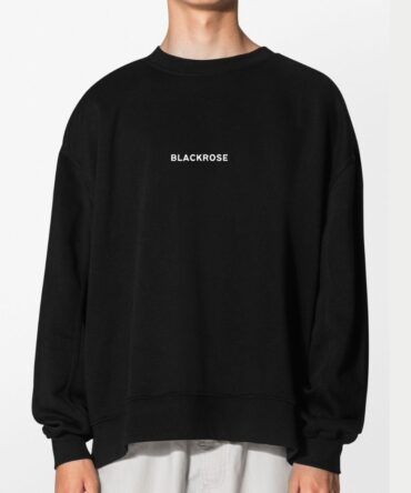 Black sweatshirt with Blackrose logo at front